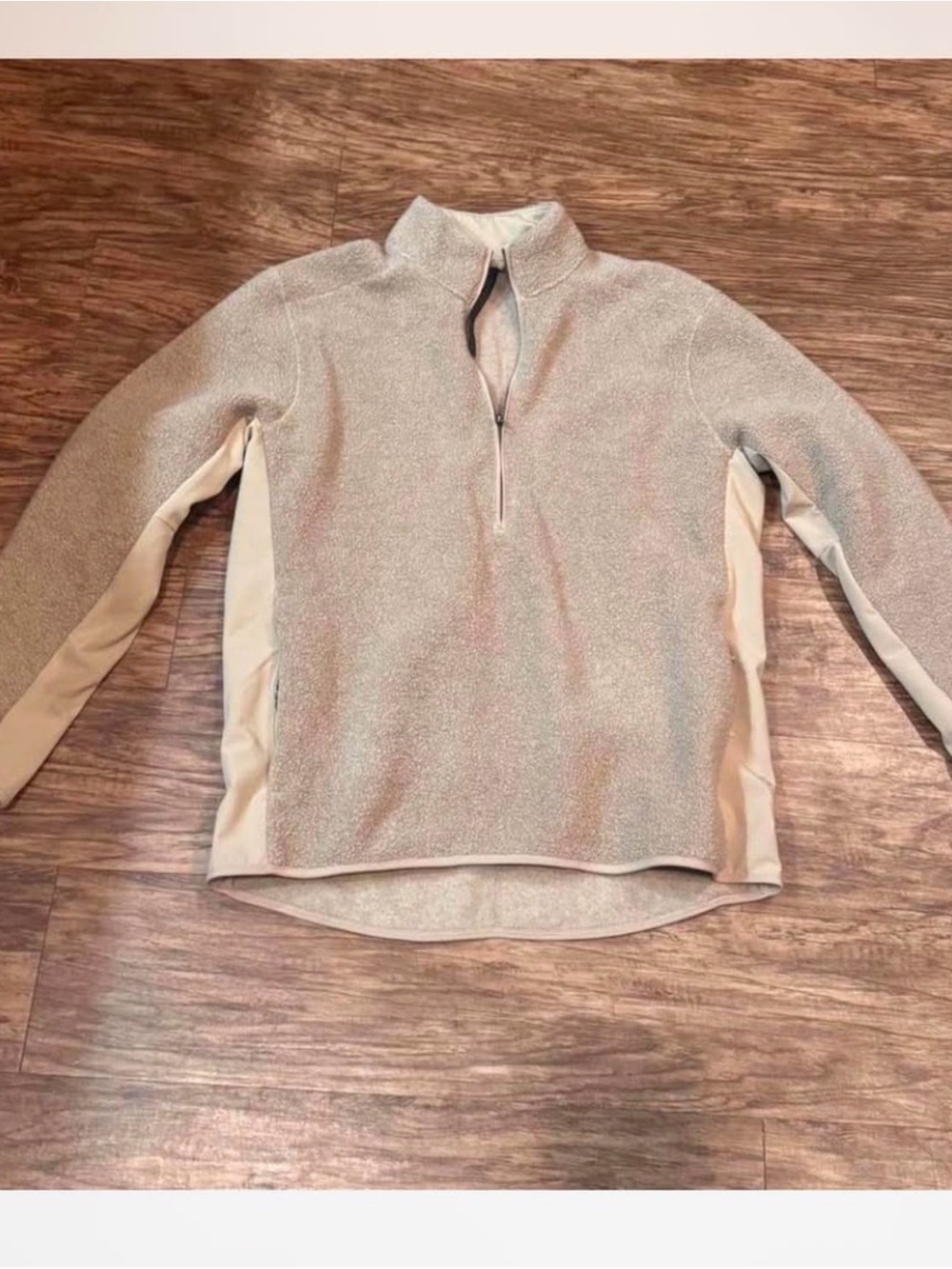 lululemon athletica Women's Light Beige Quarter-Zip Pullover
